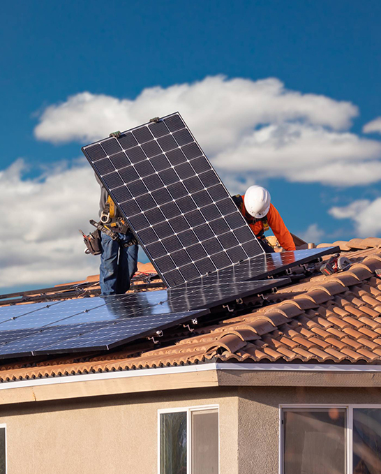 Image of a building reconstruction project